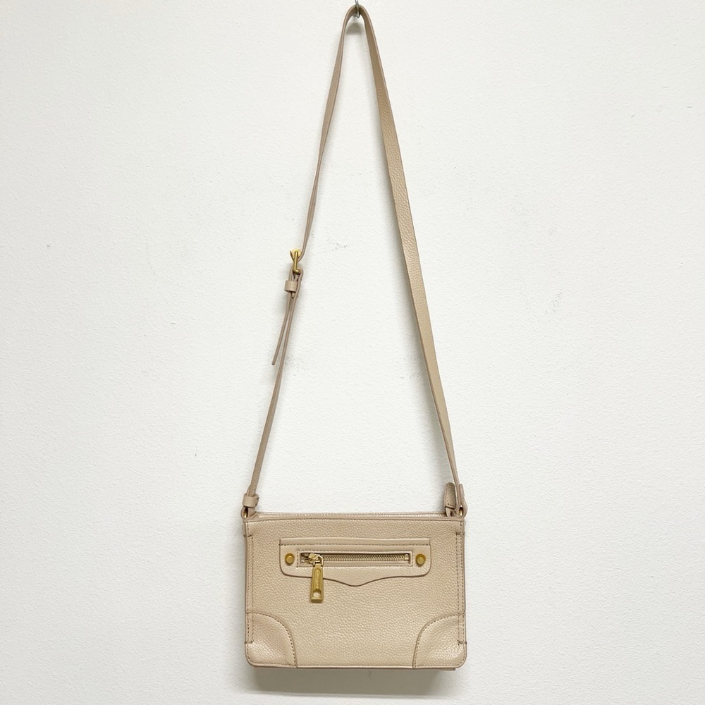 Rebecca Minkoff Womens Sand Dune Tan Square Regan Leather Crossbody Bag - Picture 2 of 10